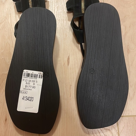 Free People Genuine Suede Sun-Chaser Tall Gladiator Sandals, sz 36 / 5.5 - Picture 10 of 15